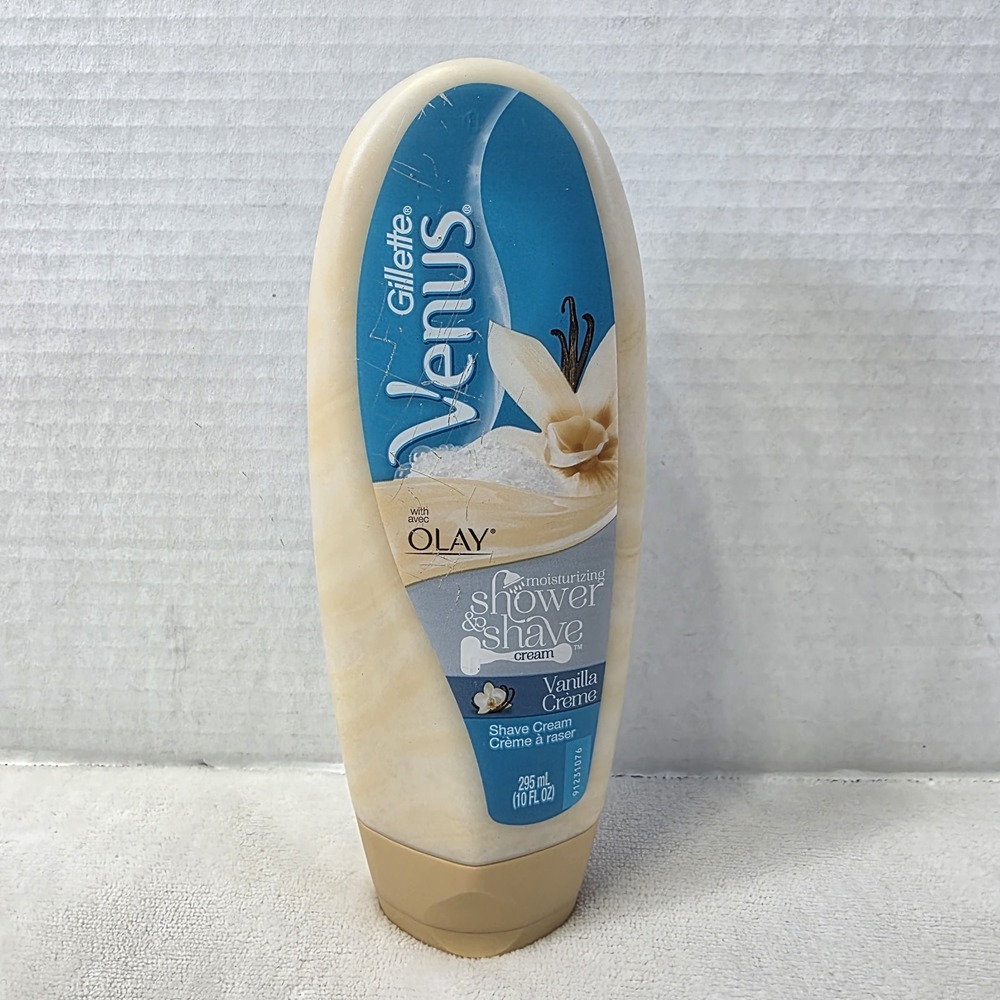 Shave & Shower ~ Venus Olay Vanilla Creme Cream Dead Stock Gillette 10 Oz Bottle